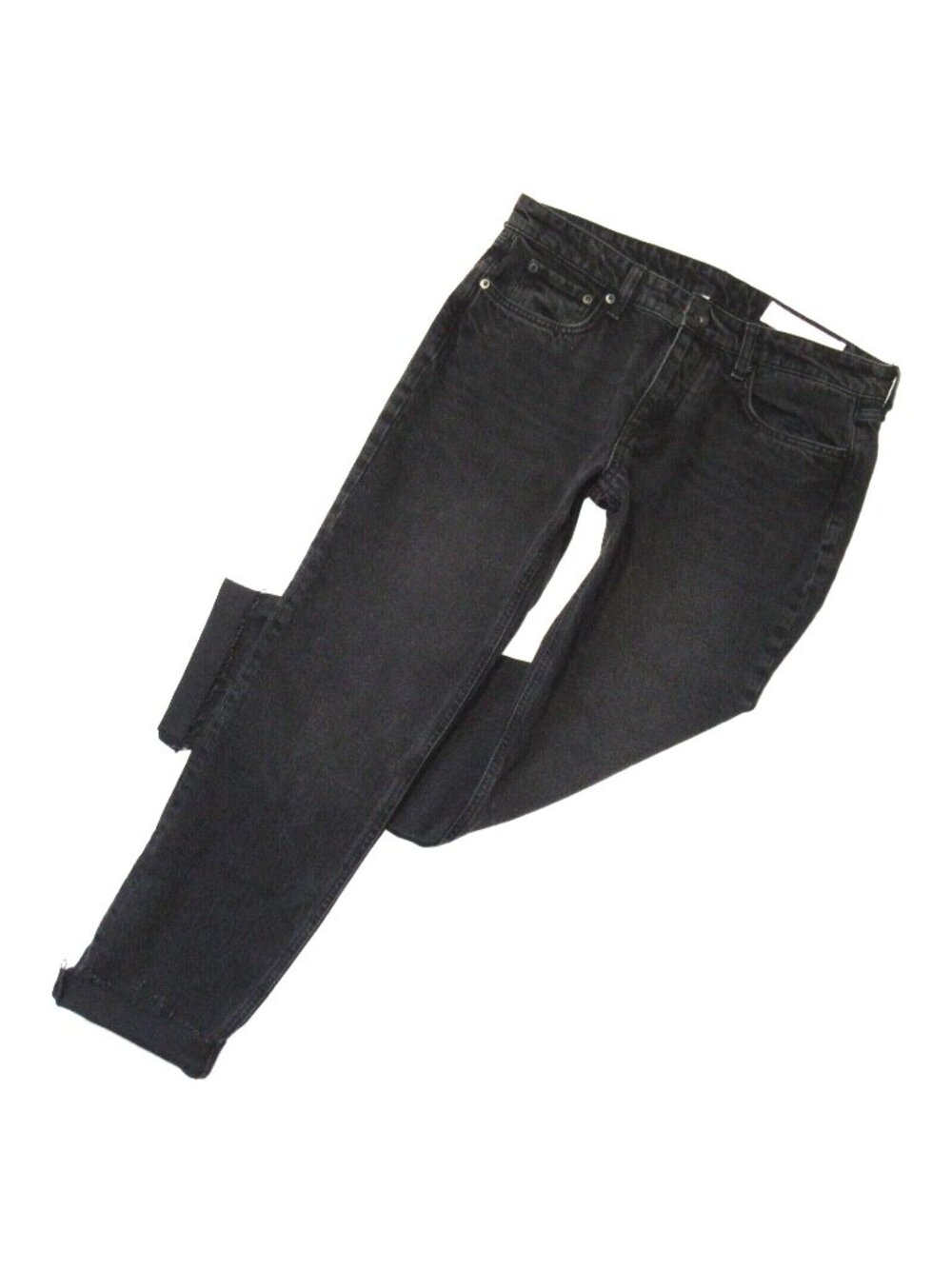 NWT rag & bone Dre in Highland Black Low Rise Slim Boyfriend Stretch Jeans 28